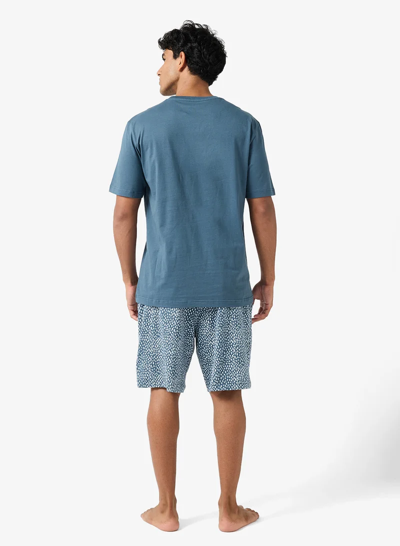 EMPORIO ARMANI Logo T-Shirt And Shorts Set